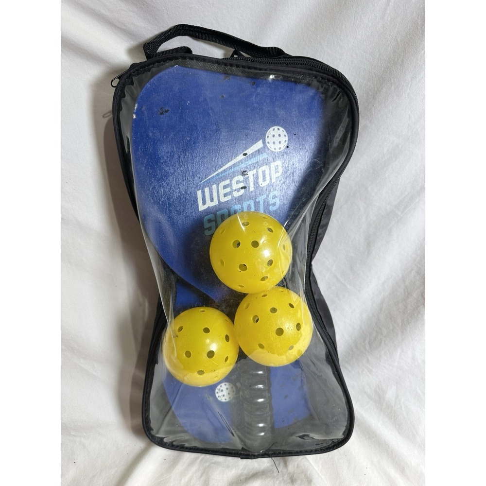 Pickleball Set 4 Paddles w Balls & Carry Case Westop Sports Outdoor Game